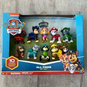 Paw Patrol 10th Anniversary All Paws On Deck Figures Gift Pack 10 Collectible